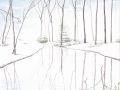 Sigrid Nora - Winter 2025. Potlood en stift op papier, 42x59,4 cm.
